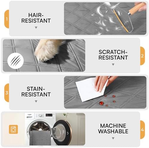 Luciphia Waterproof Couch Cover for Dogs, Non-Slip Pet Sofa Protector