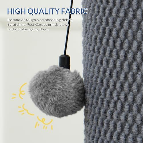 Cat Craft 41" Cat Scratching Post, Gray