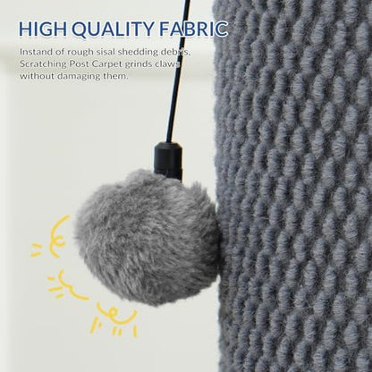 Cat Craft 41" Cat Scratching Post, Gray