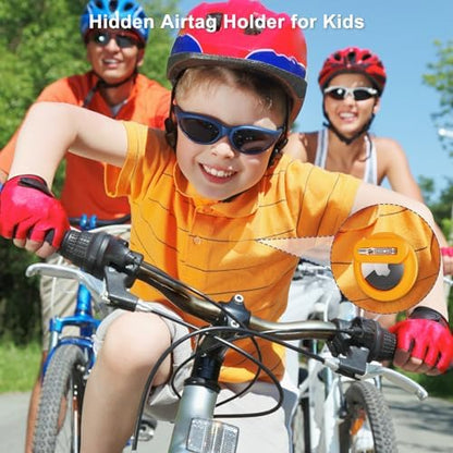 Bingcok Airtag Hidden Holder for Kids with Invisible Pin, 4 Pack