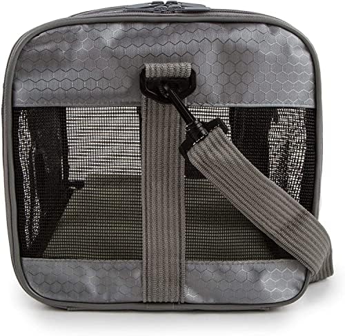 Sherpa To Go Travel Pet Carrier, Airline Approved & Guaranteed On Board - Gray, Medium