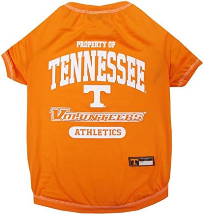 Pets First Collegiate TENNESSEE VOLUNTEERS Dog T-Shirt, Medium. - Licensed Shirt for Pets Team Colored with Team Logos.- Premium Stretchable Materials for the Comfrot of your Dog & Cat.