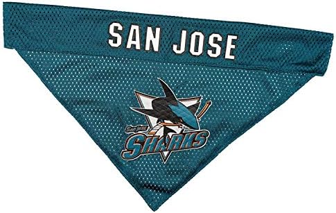 NHL San Jose Sharks Bandana for Dogs & Cats, Large/X-Large. - Cute & Stylish Bandana! The Perfect Hockey Fan Scarf Bandana, Great for Birthdays Or Any Party!
