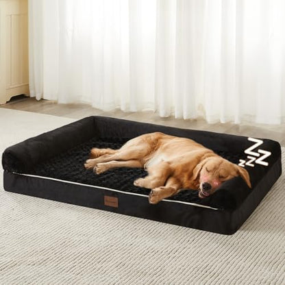BFPETHOME Orthopedic Washable XXL Dog Bed for Senior Dog Cozy Sleep