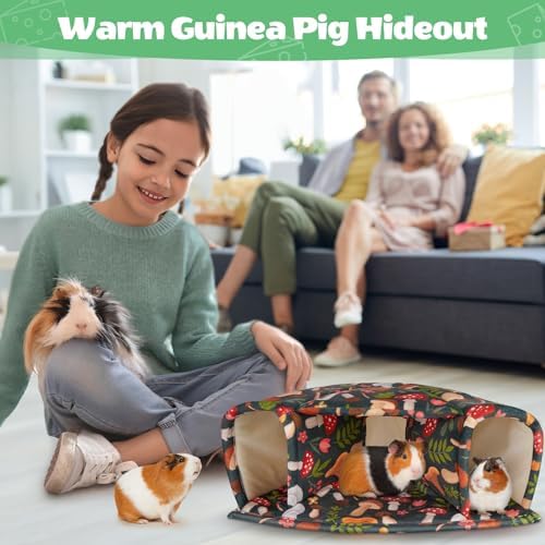 Unicorn Catcher Washable Guinea Pig Hideout Large Cozy Bed for Small Pets