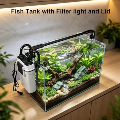 Vimvins 20 Gallon Glass Fish Tank