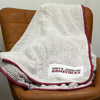 Logo Brands Officially Licensed NCAA Unisex Frosty Fleece Blanket, One Size, Team Color