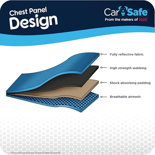 Carsafe Crash Tested Dog Harness Blue X Small