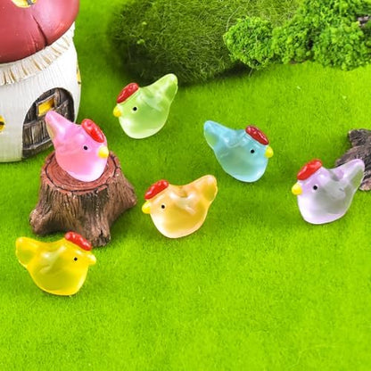 Mini Chicken Figurines Resin Silicone Mold for DIY Fairy Garden Decor