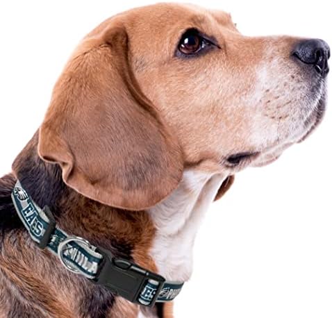 Pets First NFL Philadelphia Eagles Licensed PET COLLAR, Medium - Heavy-Duty, Strong, and Durable Dog Collar. Available in 31 Football Teams and 4 Sizes