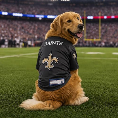 Littlearth NFL New Orleans Saints Stretch Pet Jersey,Small