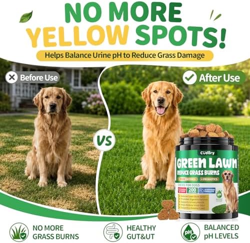 Dog Urine Neutralizer for Lawn, Green Grass Chews for Dogs, 200 Ct, Chicken
