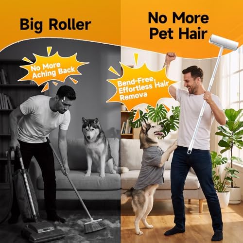 9.45” 400 Sheets Large Lint Roller for Pet Hair