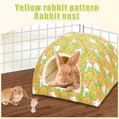 UPINS Rabbit Hideout,Large Bunny Hideout Bed