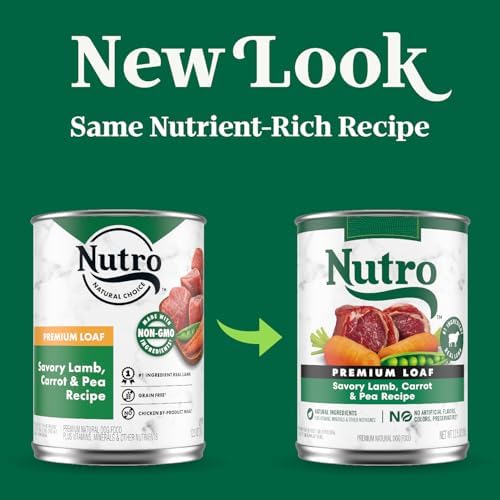 Nutro Natural Choice Premium Loaf Wet Dog Food, Lamb, 12.5 oz, 12 Pack