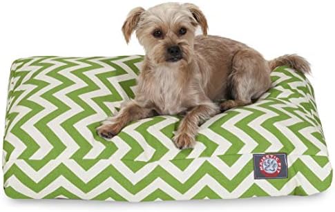 Majestic Pet Rectangular Dog Bed, Small, 27x20x4 in, Washable, Sage Green