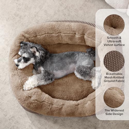 INVENHO XL Dog Beds Large Sized Dog, Washable Orthopedic Warming Soft Sleeping Durable with Anti-Slip Bottom