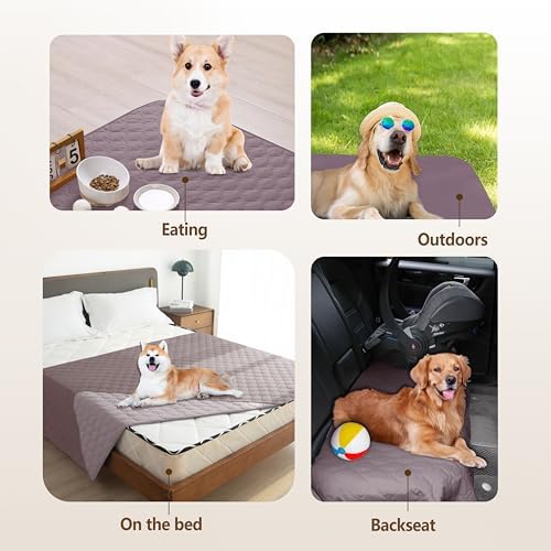 gogobunny Waterproof Loveseat Cover, Reversible Dog Cat Blanket for Couch