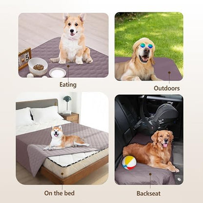 gogobunny Waterproof Loveseat Cover, Reversible Dog Cat Blanket for Couch