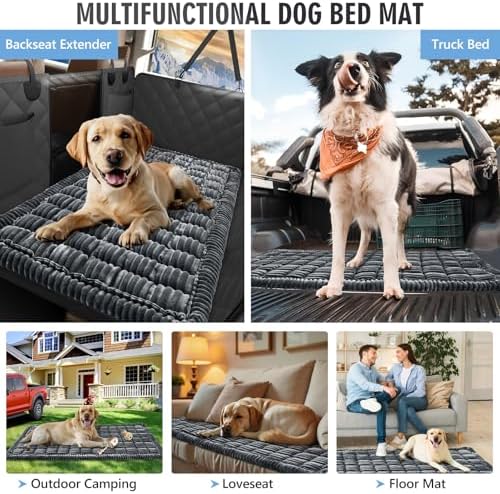 Dog Bed for Car Back Seat, Non-Slip Backseat Pet Mat XL, 59”X27.5”