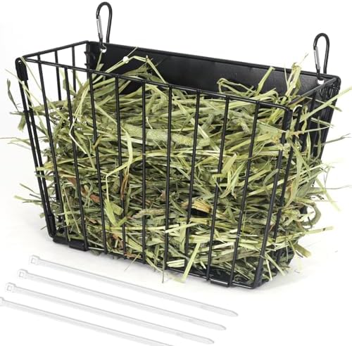 X Large Rabbit Hay Feeder Guinea Pig Hay Feeder Metal Frame Bunny Hay Holder Guinea Pig Hay Holder for Bunny, Guinea Pigs, Chinchillas, Small Animals (1 Pack)