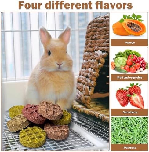 PINVNBY 10PCS Bunny Chew Toys Small Animal Molar Snacks for Teeth Rabbit Treats for Hamster, Chinchilla, Guinea Pig, Squirrels, Gerbils and Small Animals