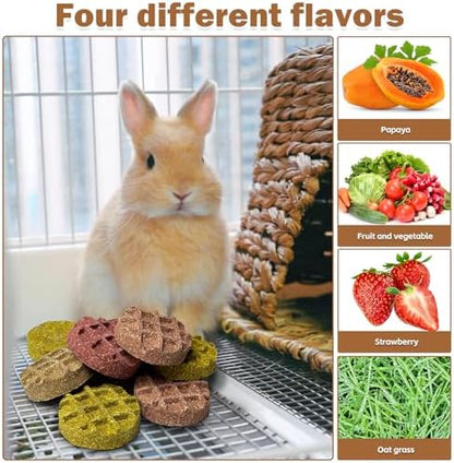 PINVNBY 10PCS Bunny Chew Toys Small Animal Molar Snacks for Teeth Rabbit Treats for Hamster, Chinchilla, Guinea Pig, Squirrels, Gerbils and Small Animals