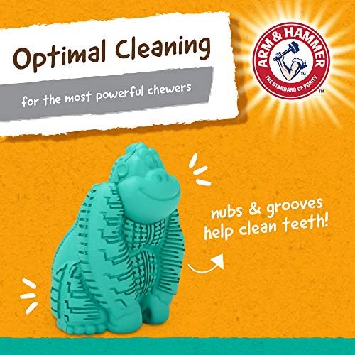 Arm & Hammer Super Treadz Gorilla Dental Dog Chew Toy, Large, 12-Pack