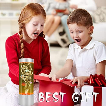 Bubble Fish Lamp, Sensory Bubble Tube Lamp, Artificial Fish Tank with Moving Fish, to Light Up Your Life Like a Lamp, Fish Tank Light and Aquarium Lamp, Excellent Gift