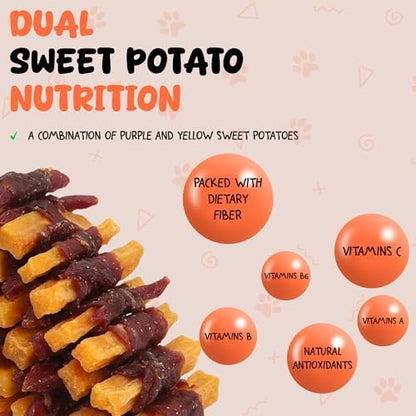 Annika Duck Wrapped Sweet Potato Dog Treats Natural