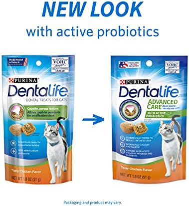 Dentalife Purina Dental Cat Treats, Pack of 10, 1.8 oz Pouch