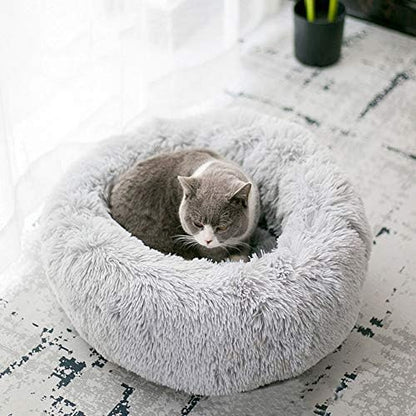 Cat Bed for Indoor Cats,Mini Plush Self Warming Kitten Bed, 20 Inch