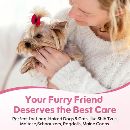 Dog Facial Hair Styling Gel – Gentle Grooming for Eyes & Nose Flyaways, No Alcohol Formula for Small Long-Haired Dogs & Cats, for Daily Use & Styling, 0.53 oz