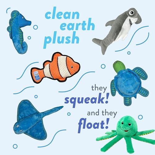 Spunky Pup Clean Earth Plush Fox | Made from 100% Recycled Water Bottles | Large