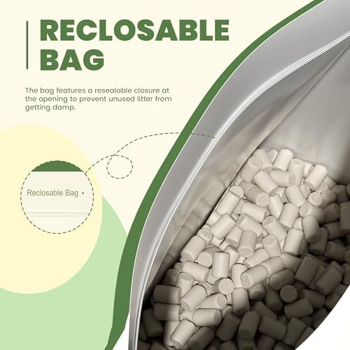 Enhanced Zeolite Cat Litter Pellets 7lbs & Cat Pee Pads 10 Count Set