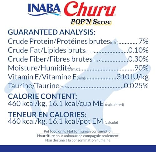 INABA Churu Pop'n Serve Lickable Cat Treats, Chicken Scallop, 8ct