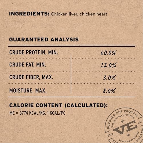 Vital Essentials Freeze Dried Cat Treats, Turkey Giblets, 1 oz Bag