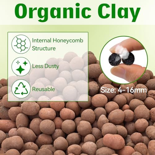 Halatool 8QT Leca Clay Balls Terrarium Substrate for Reptile