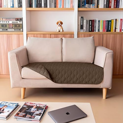 gogobunny Waterproof Loveseat Cover, Reversible Dog Cat Blanket for Couch