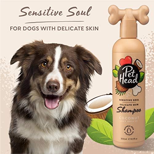 Pet Head Sensitive Soul Dog Shampoo | Coconut Scent | 16fl oz.