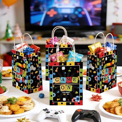 Greencian 16Pcs Game Night Party Favor Bags Family Game Night Goodie Bags