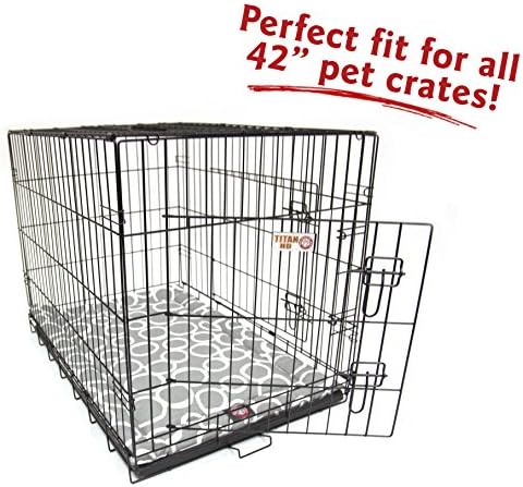 42" Fusion Gray Crate Dog Bed Mat By Majestic Pet Products
