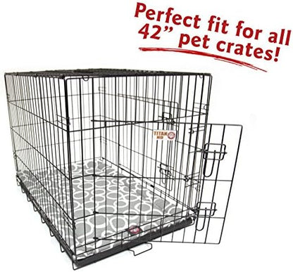 42" Fusion Gray Crate Dog Bed Mat By Majestic Pet Products