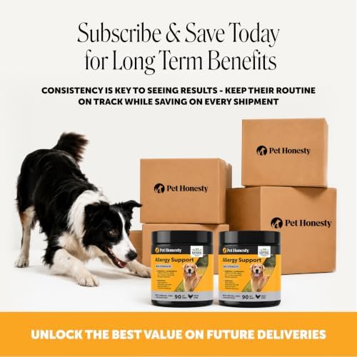 Pet Honesty Max Strength Dog Allergy Chews for Itch Relief, Chicken, 90ct