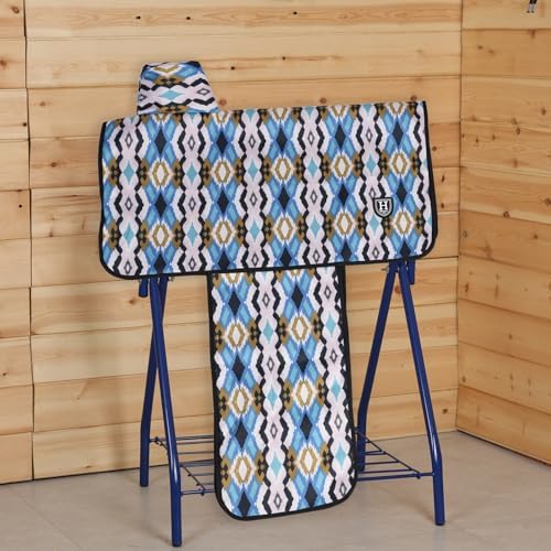 Harrison Howard Sturdy Waterproof Western Saddle Cover with Stylish Prints That Stand Out Keep Your Saddle in Pristine Condition Perfect for Showing or Riding Events