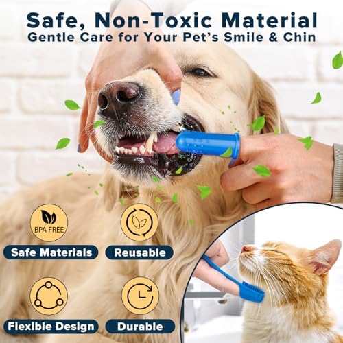 6PCS Grooming & Bath Supplies for Dogs, Cats | Dog Washing Gloves | Dog Bath Brush | Dog Shower Brush | Pet Grooming Gloves | Dog Grooming kit | Pet Supplies for Showerhead & Sprayer (Navy Blue)
