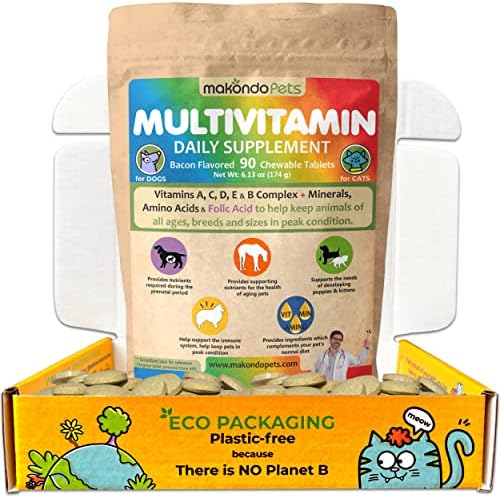 Dog Prenatal Vitamins – Multivitamin for Dogs and Cats 90 Tabs Supplement