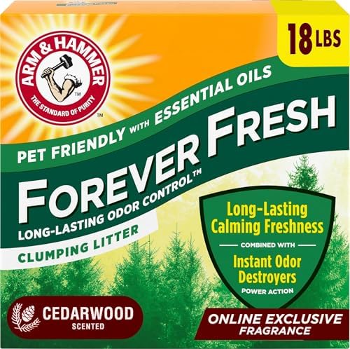 ARM & HAMMER Forever Fresh Cat Litter Cedarwood, MultiCat, 18lbs