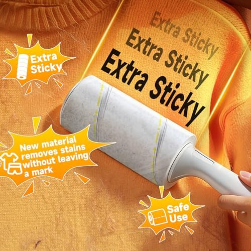 600 Sheets Extra Sticky Lint Roller for Pet Hair