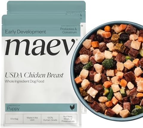 Maev Human-Grade Frozen Fresh Chicken Puppy Food, 10 lb